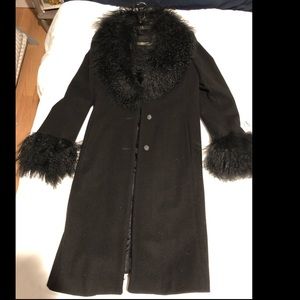 Black wool coat